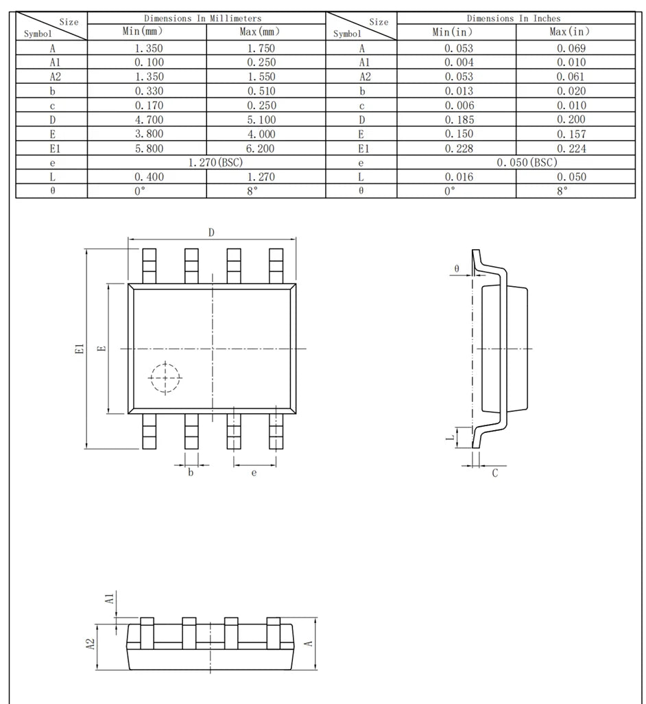LM358 LM358DR SMD SOP8 Op-Amp IC – 2500 PCS Reel Operational Amplifier IC Axl