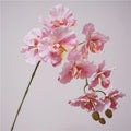 9-Head Artificial Phalaenopsis Orchid Silk Flower Stem 98cm Artificial Silk Flower Axl Pink