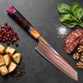 Damascus Titanium Kiritsuke Chef Knife – Sashimi & Slicing Kiritsuke Chef Knife Axl Kiritsuke Knife