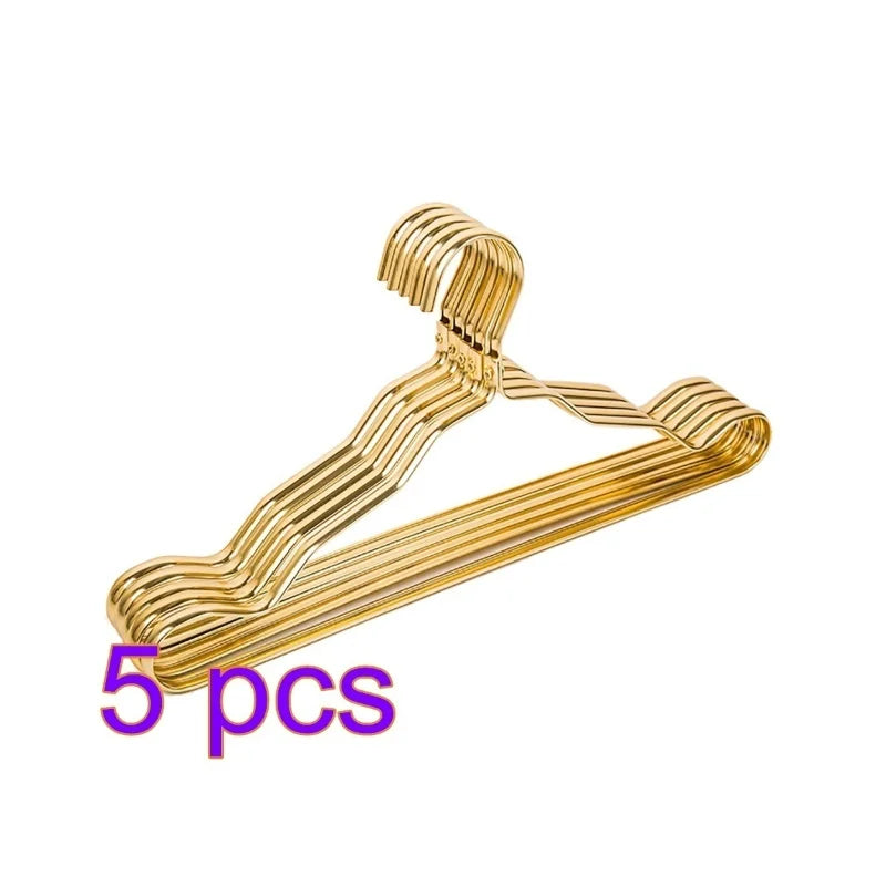 5-Pack Aluminum Clothes Hangers – Non-Slip Slim Closet Organizer Clothes Hangers Axl