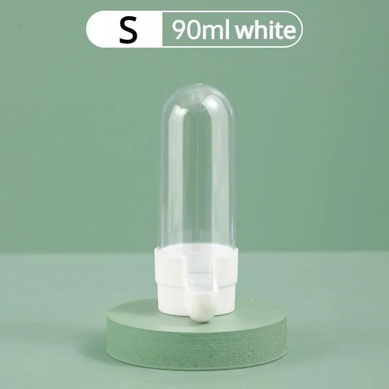 Hanging Bird Water Dispenser & Feeder | Parrot Cage Accessory Bird Cage Feeder Axl White-S