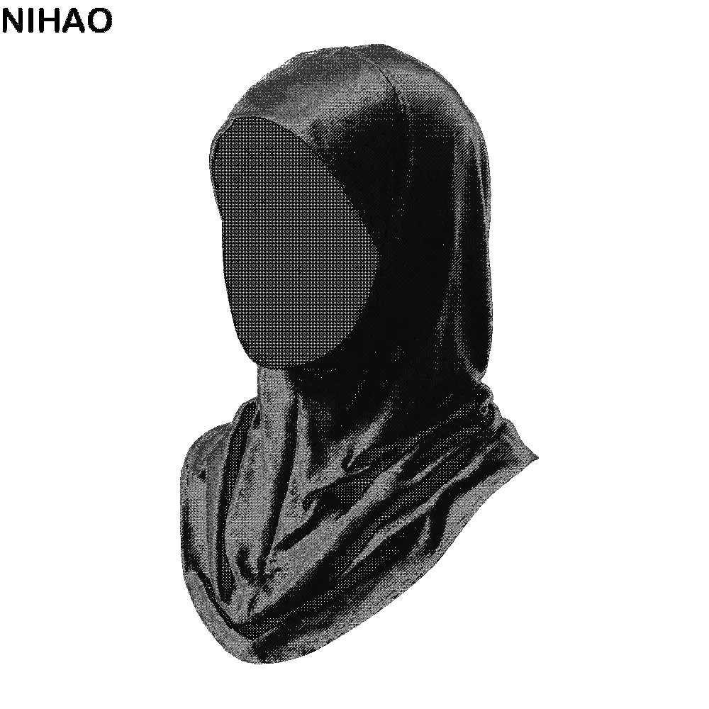 Instant Cap Hijab – Elastic Polyester Underscarf with Zipper Instant Cap Hijab Axl