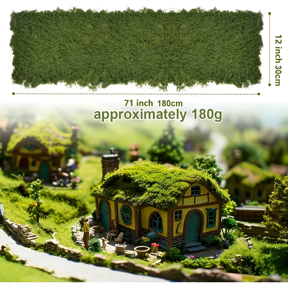 Fake Moss Table Runner – Dark Green Faux Moss Mat for Décor Faux Moss Table Runner Axl 30 180cm