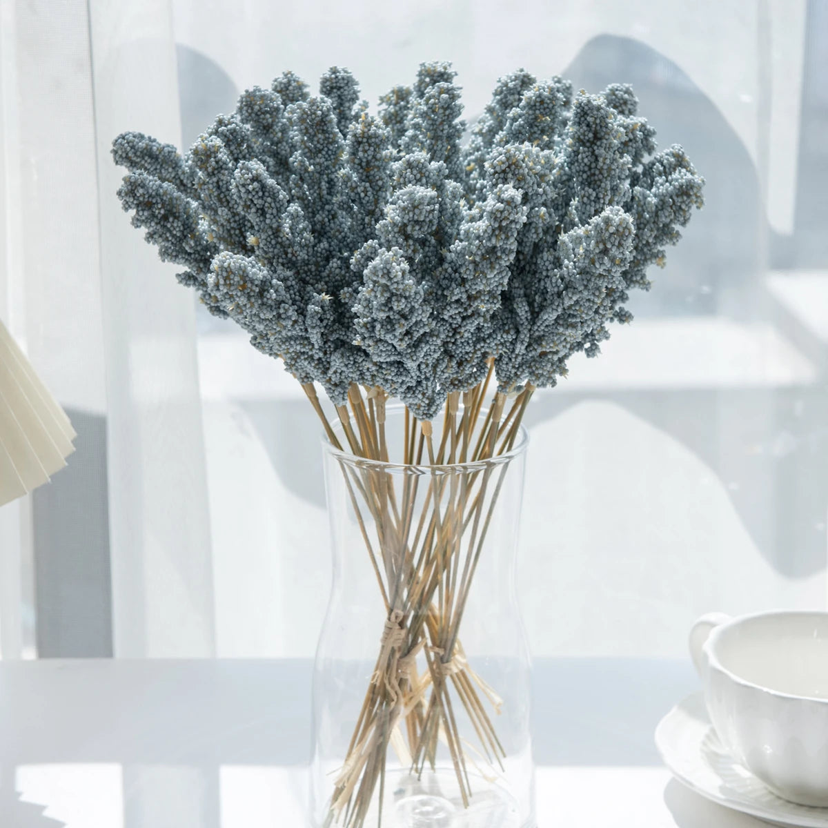 Artificial Foam Lavender Bouquet – Wedding & Home Décor DIY Artificial Flower Bouquet Axl