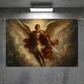Saint Michael Archangel Flag – Indoor & Outdoor Wall Banner Decorative Wall Flag Axl White6 100x150cm