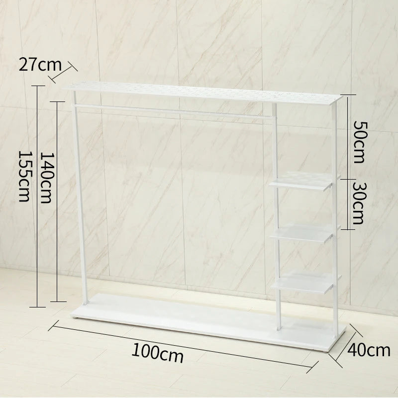 Portable Large Laundry Drying Rack – Balcony Clothes Organizer Laundry Drying Rack Axl Small-White Shelf