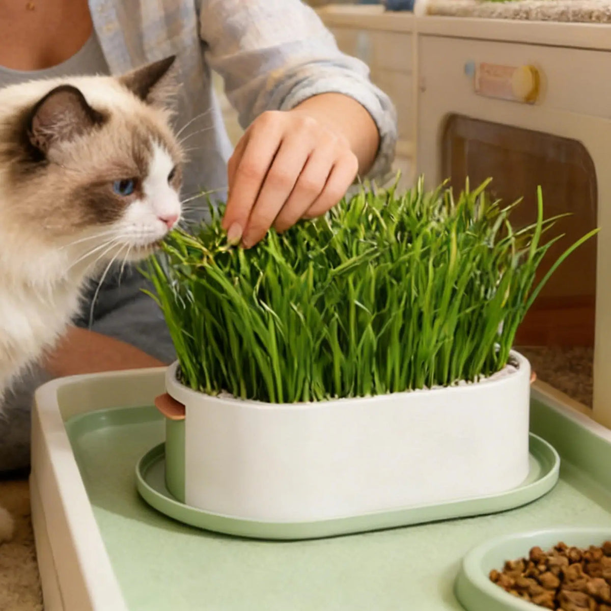 Cat Grass Grow Station – Hydroponic Catnip Planter for Cats Cat Grass Planter Axl