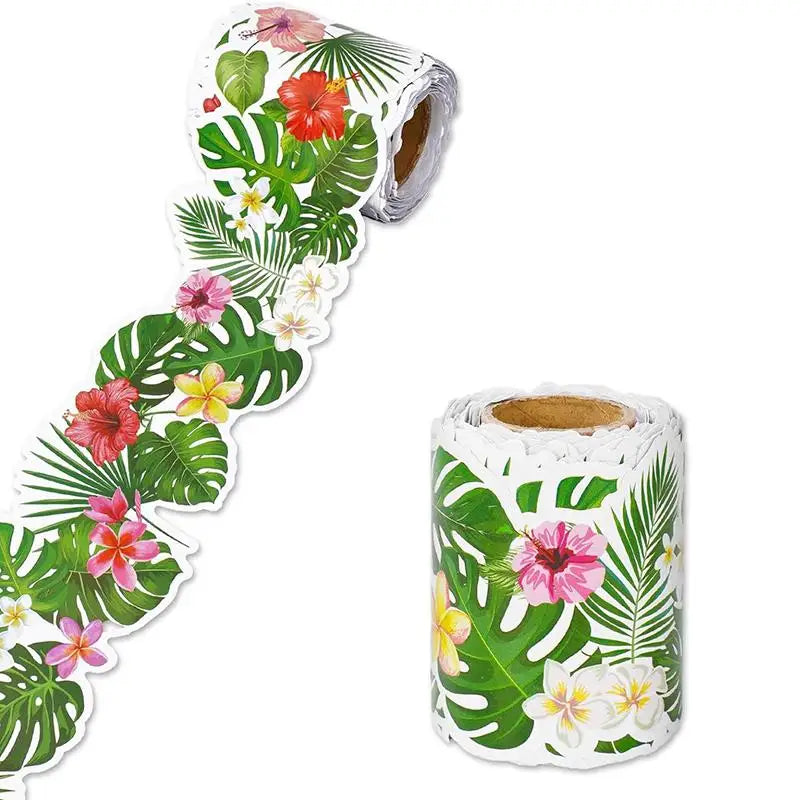 10-Color 60 Ft Self-Stick Floral Bulletin Board Border Trim Bulletin Board Border Axl A5