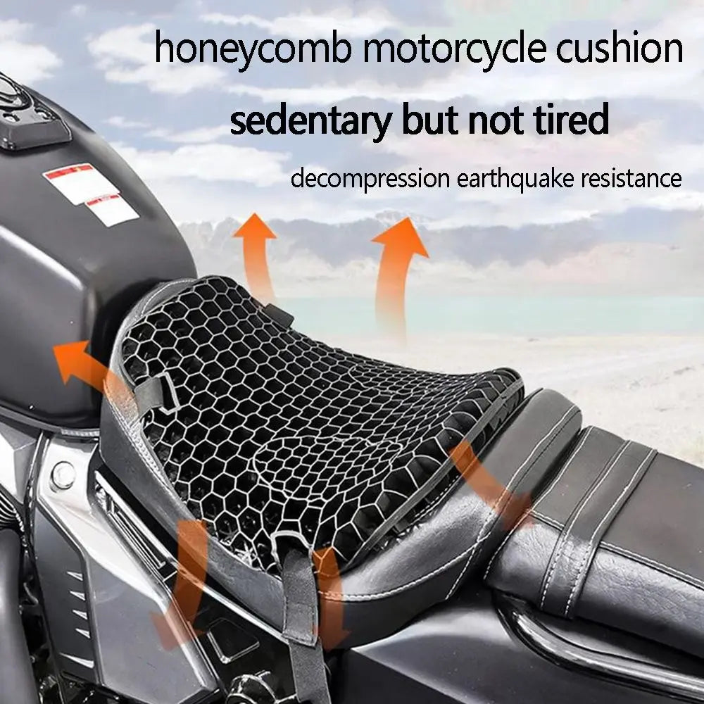 Gel Honeycomb Motorcycle Seat Cushion – Universal Fit Motorcycle Seat Cushion Axl