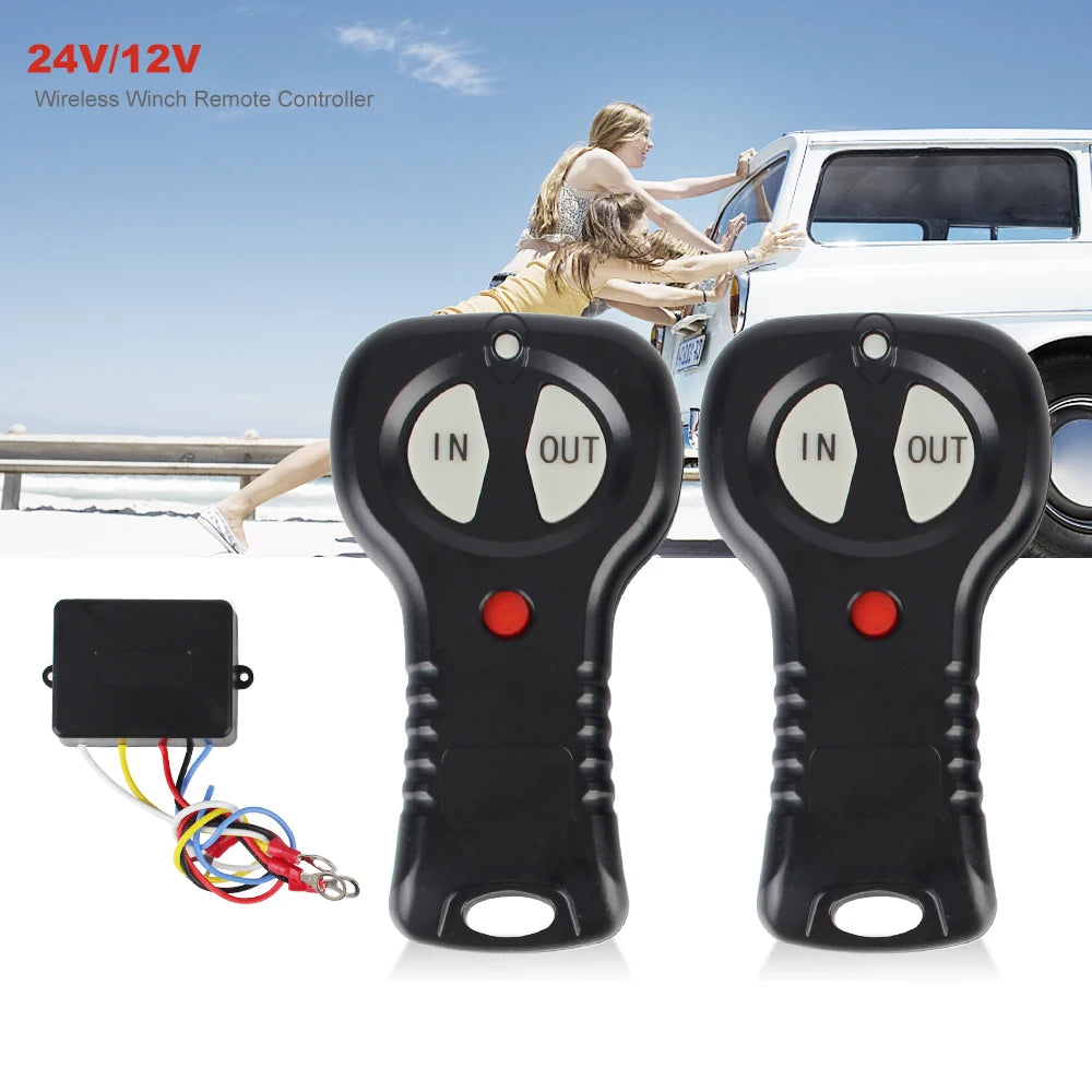 12V/24V Wireless Winch Remote Control – Jeep ATV Off-Road Truck Winch Remote Control Axl
