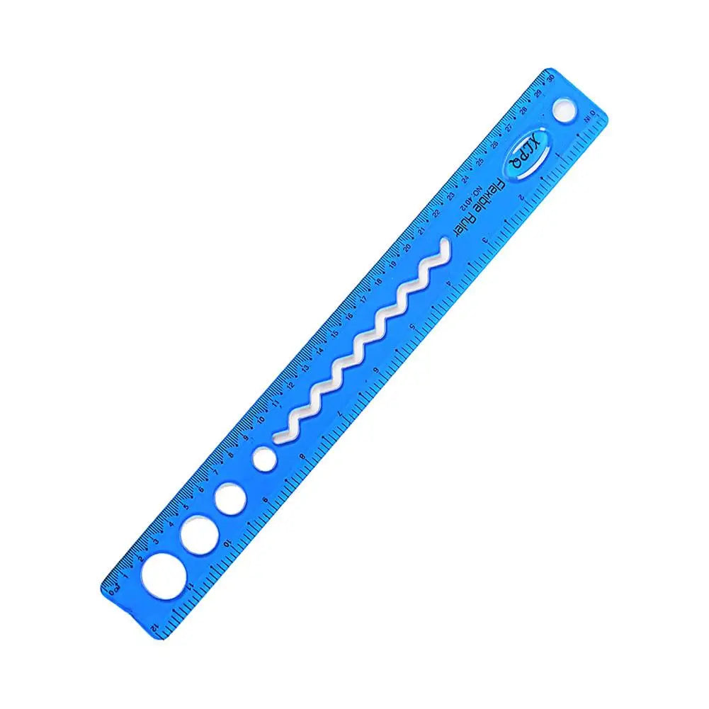 30cm Flexible Folding Ruler – Soft Plastic Student Ruler Flexible Ruler Axl D