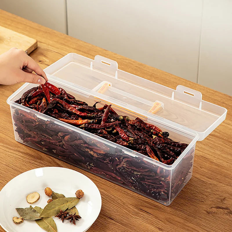 Airtight Spice Storage Box with Handle | Kitchen Organizer Set Spice Storage Container Axl