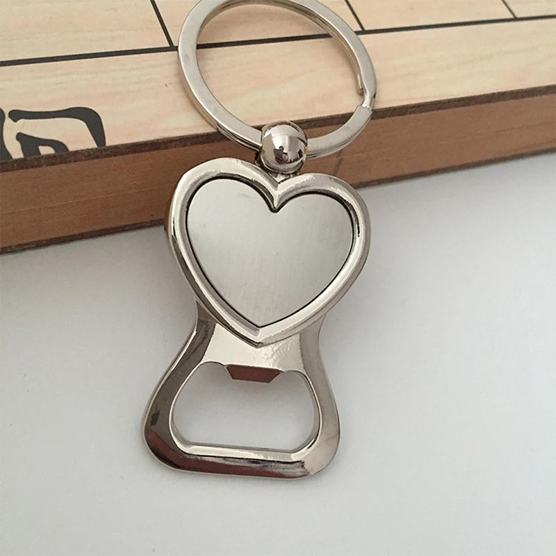 Heart Shaped Bottle Opener Keychain – Zinc Alloy Party Favor Bottle Opener Keychain Axl