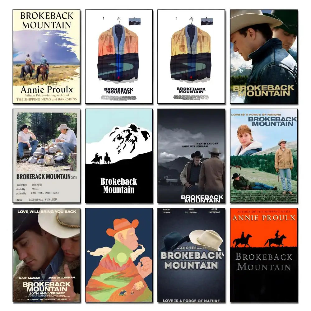 Brokeback Mountain Movie Poster – HD Waterproof Wall Art Movie Wall Poster Axl
