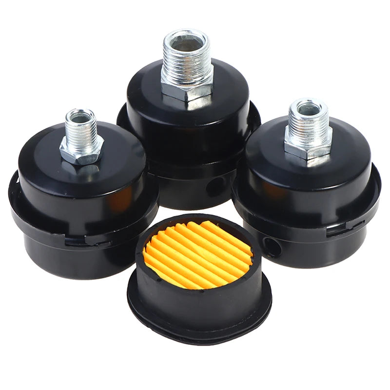 Metal Air Compressor Filter Noise Muffler – 12/16/20mm Compressor Filter Muffler Axl