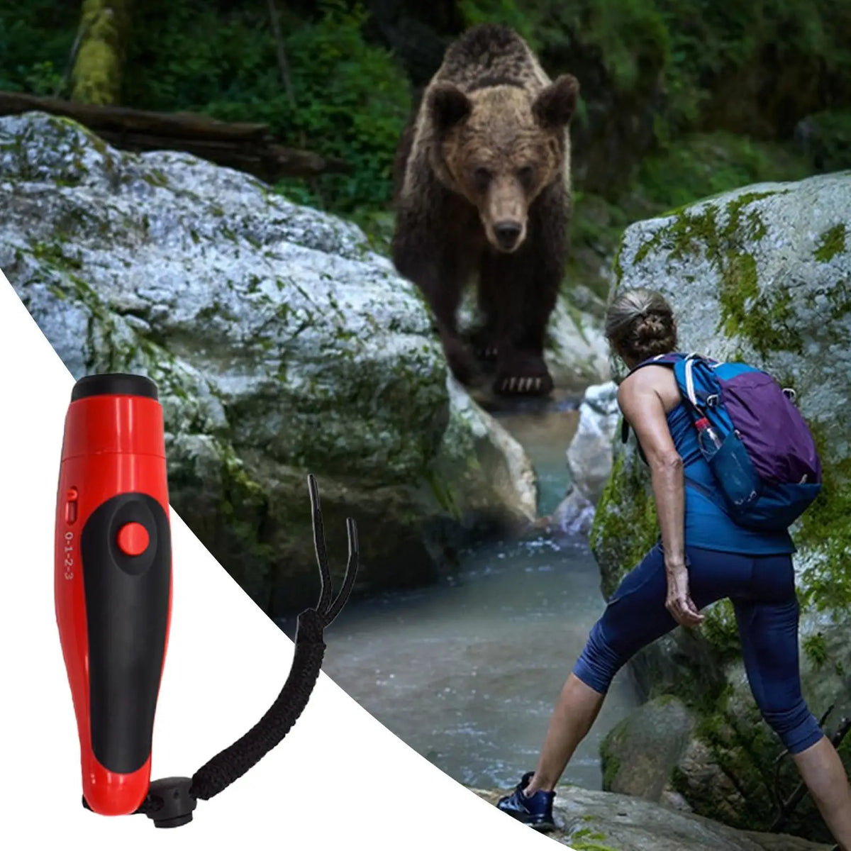 125dB Personal Safety Air Horn – Loud Emergency Bear Horn Personal Safety Horn Axl