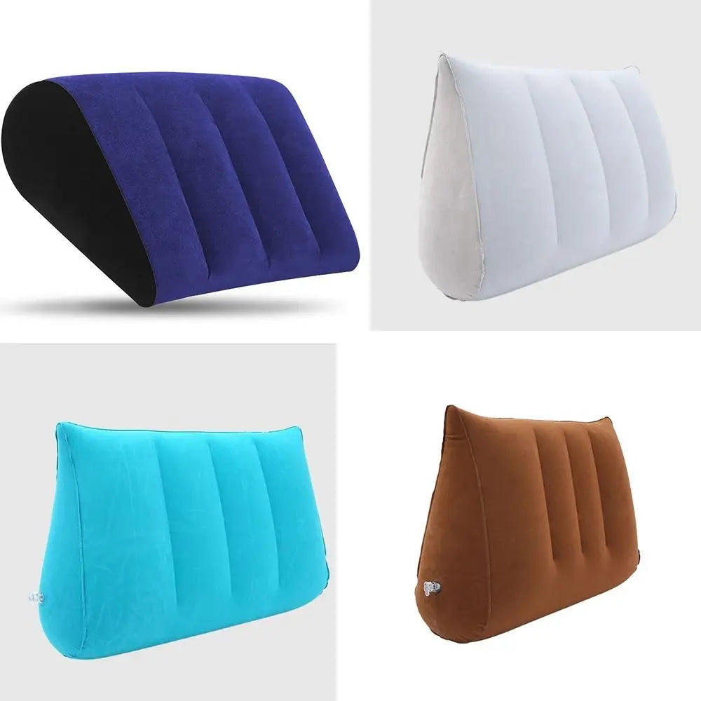 Inflatable PVC Cushion Pillow – Triangle, Cylinder & Wedge Inflatable Cushion Pillow Axl