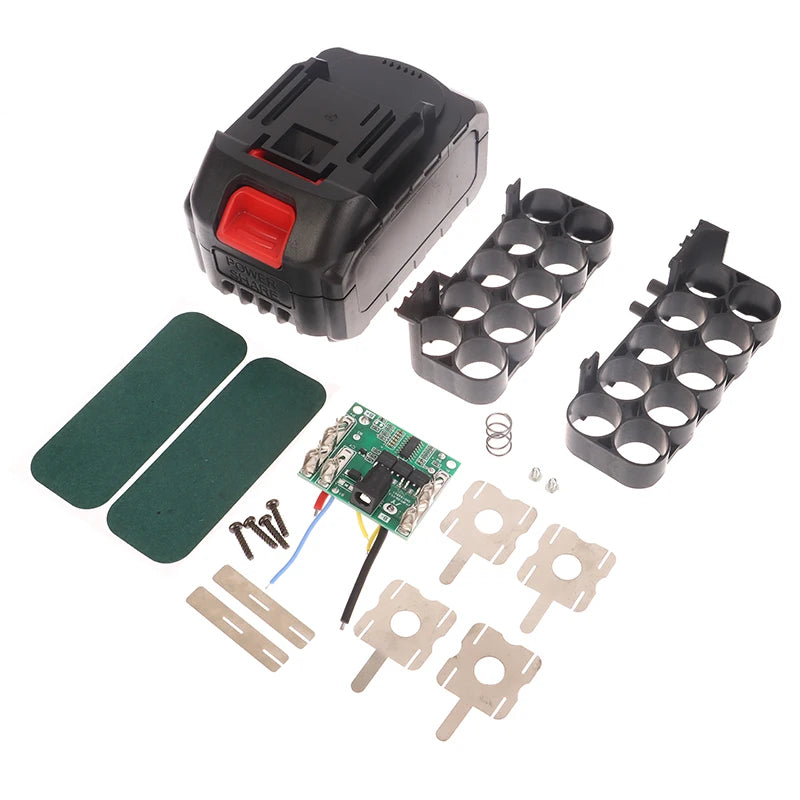 21V BMS Battery Case for 18650 Power Tools – Storage Box Battery Storage Case Axl