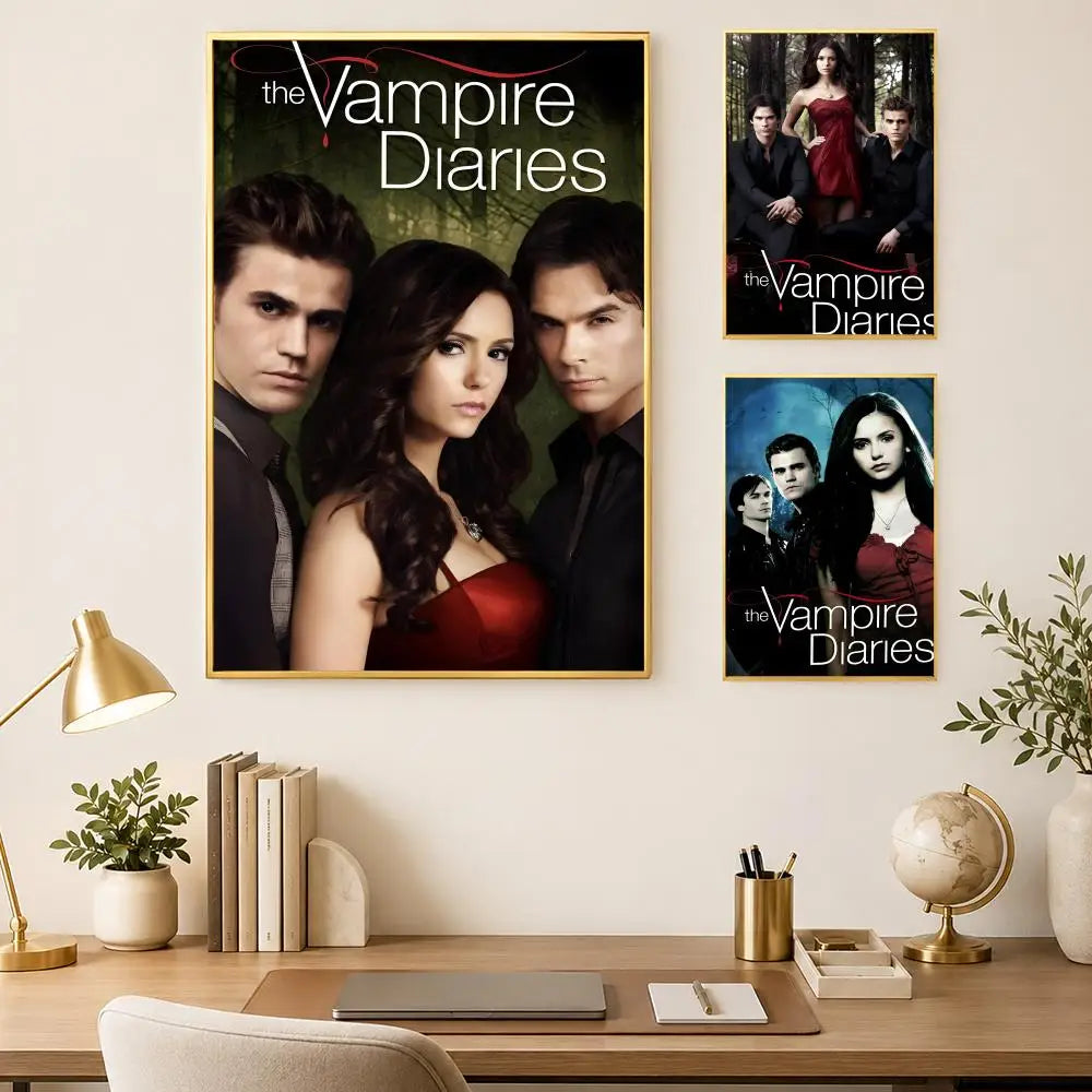 Vampire Diaries HD PVC Self-Stick Wall Art Poster | Waterproof Wall Art Poster Axl