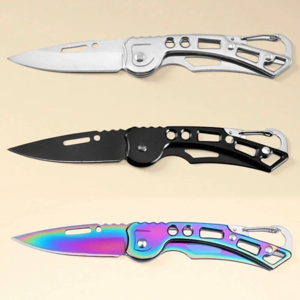Stainless Steel Folding Pocket Knife – EDC Keychain Knife 1/3pk Folding Pocket Knife Axl
