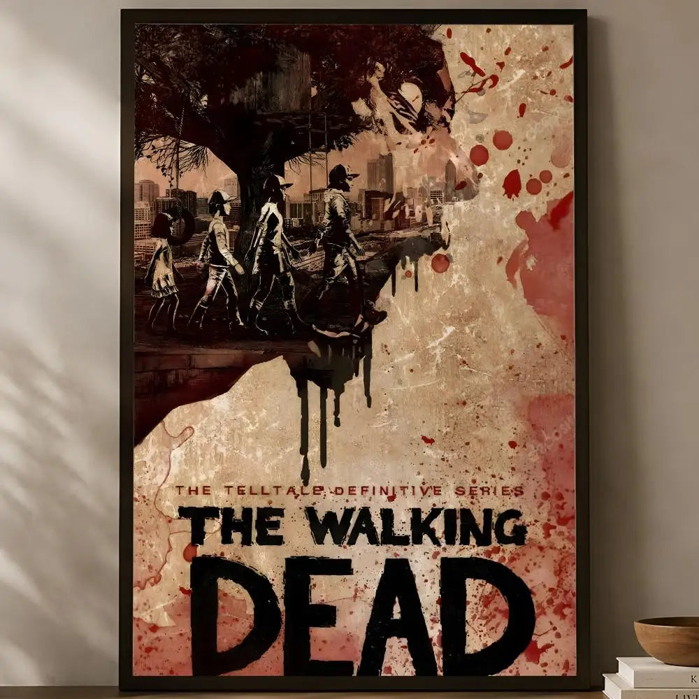 Walking Dead Self-Stick HD PVC Wall Poster – Waterproof Decor Wall Art Poster Axl White22 15X20cmNoframe