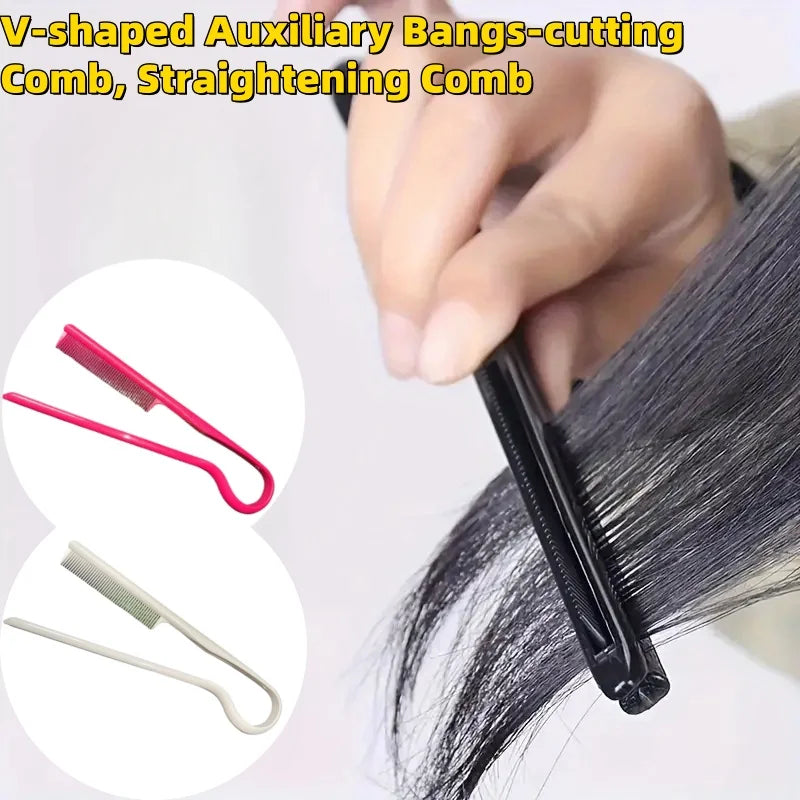 V-Shape Hair Straightening Comb – Sleek Styling Splint Tool Hair Styling Comb Axl