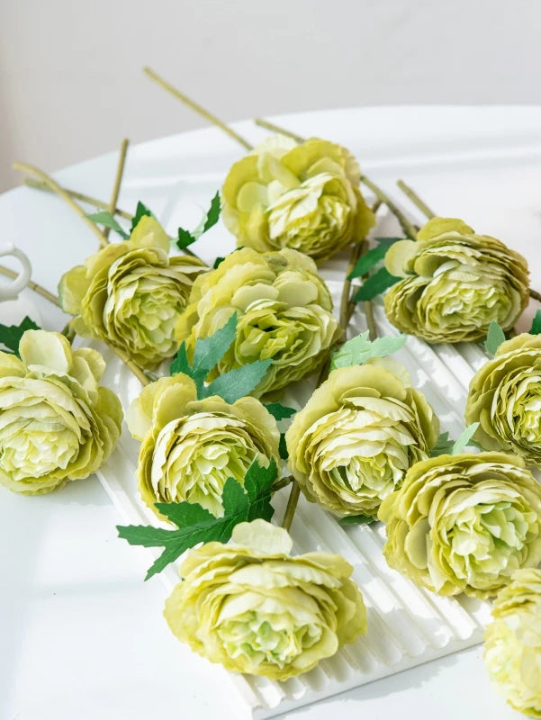 Silk Peony Artificial Flowers 5/10 Pcs – Wedding & Home Decor Artificial Flowers Axl Color 5 10 pcs