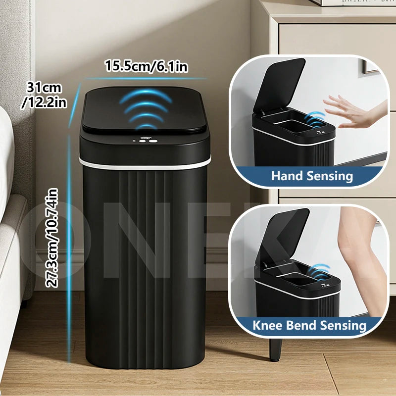 15L Motion Sensor Trash Can – Touchless Bin for Home Motion Sensor Bin Axl