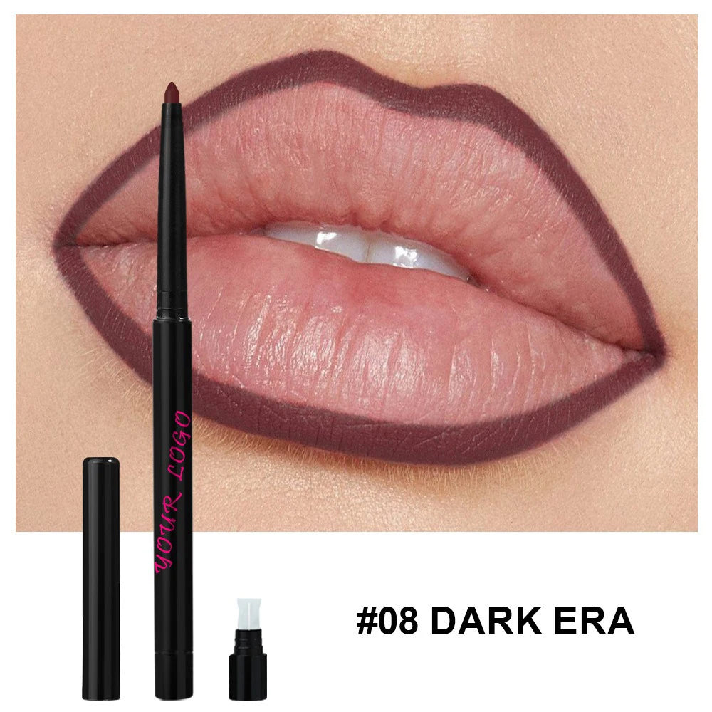 Waterproof Matte Lip Liner Pencil – Vegan, Long-Lasting Lip Liner Pencil Axl 08 100pcs with logo