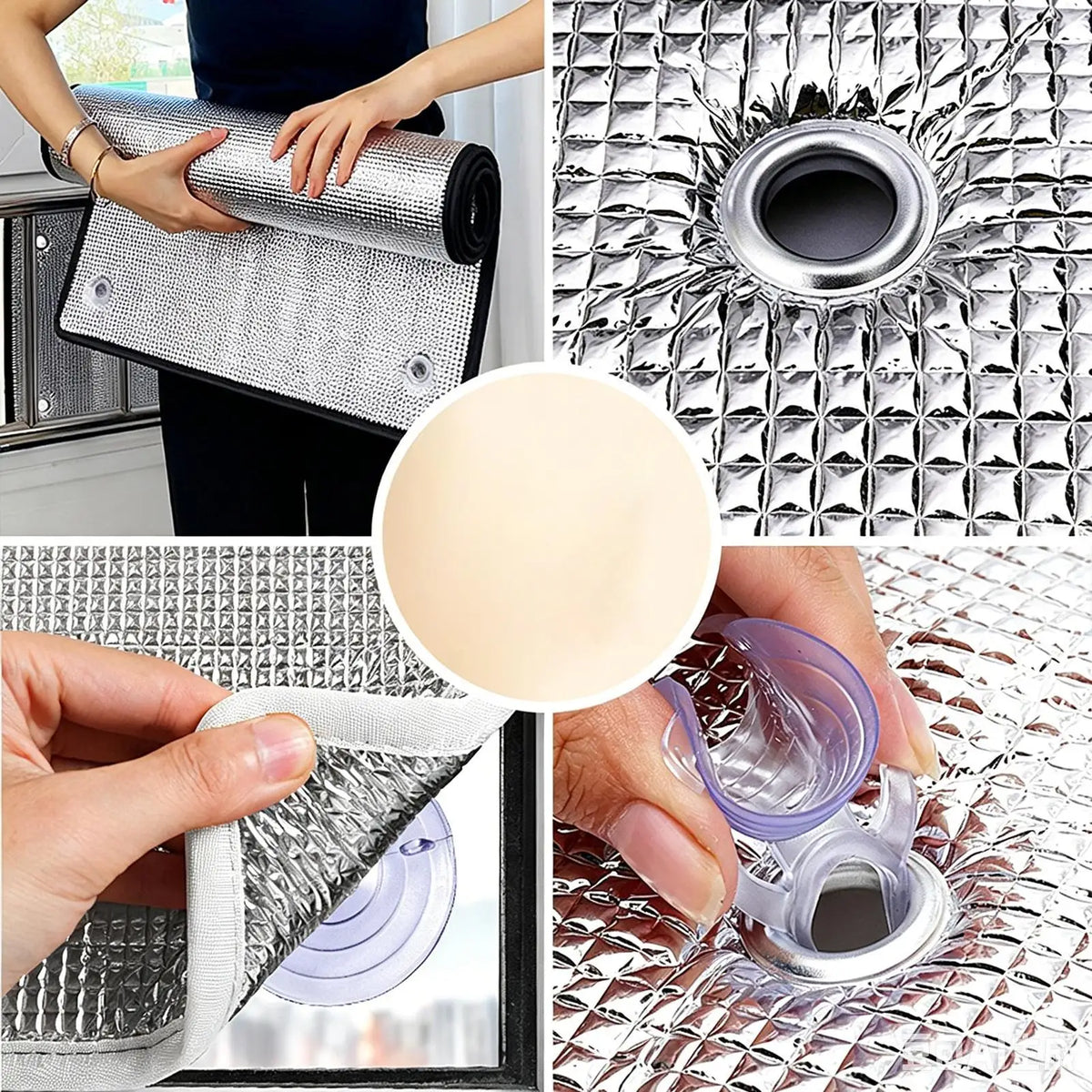 Blackout Window Film UV & Heat Blocking Aluminum Foil Shade Window Film Axl
