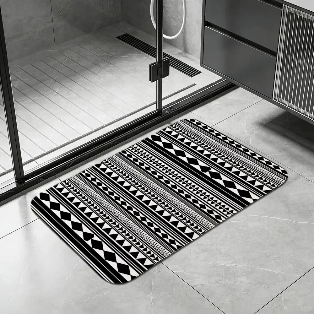 Diatomite Bath Mat – Quick Dry, Anti-Slip & Absorbent Floor Mat Diatomite Bath Mat Axl White7 30x45cm