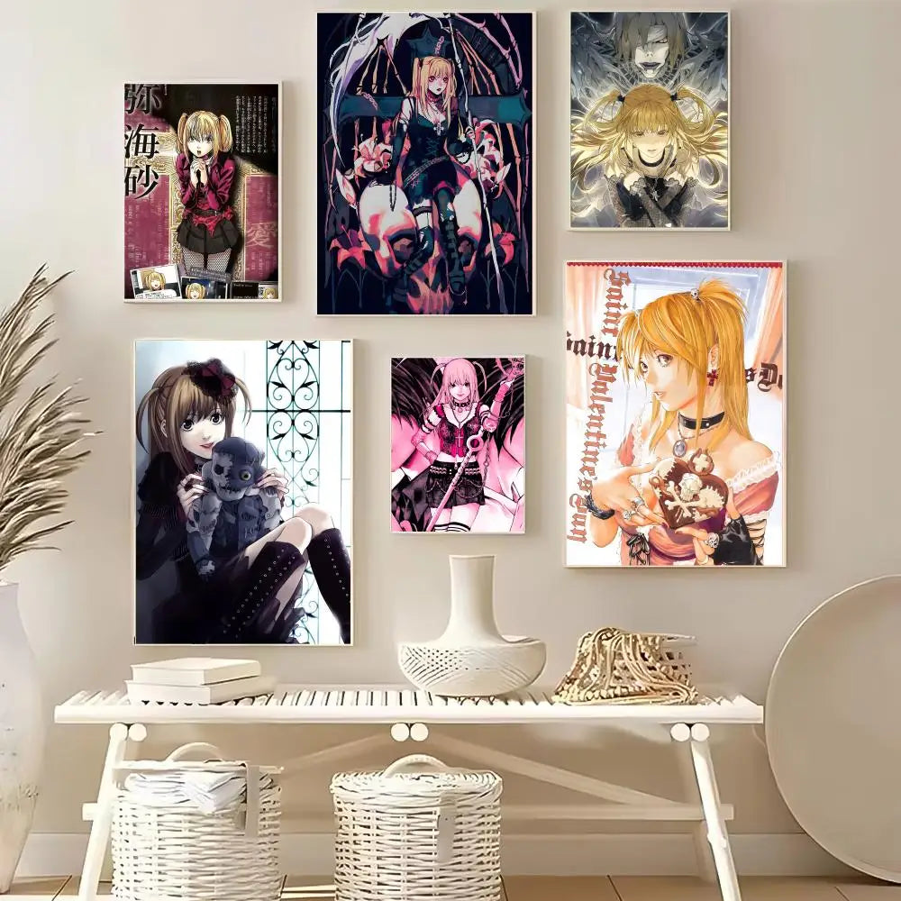 Death Note Misa Misa Anime Poster – HD Waterproof Wall Decal Anime Wall Poster Axl