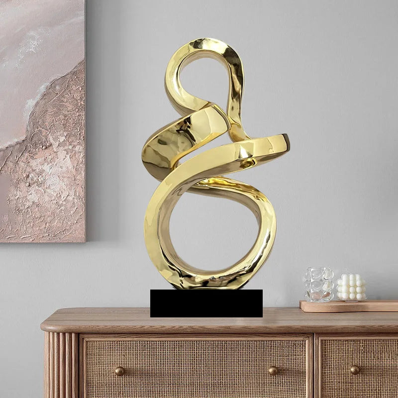 Modern Resin Figurine – Luxury Living Room & Hall Décor Ornament Decorative Figurine Axl