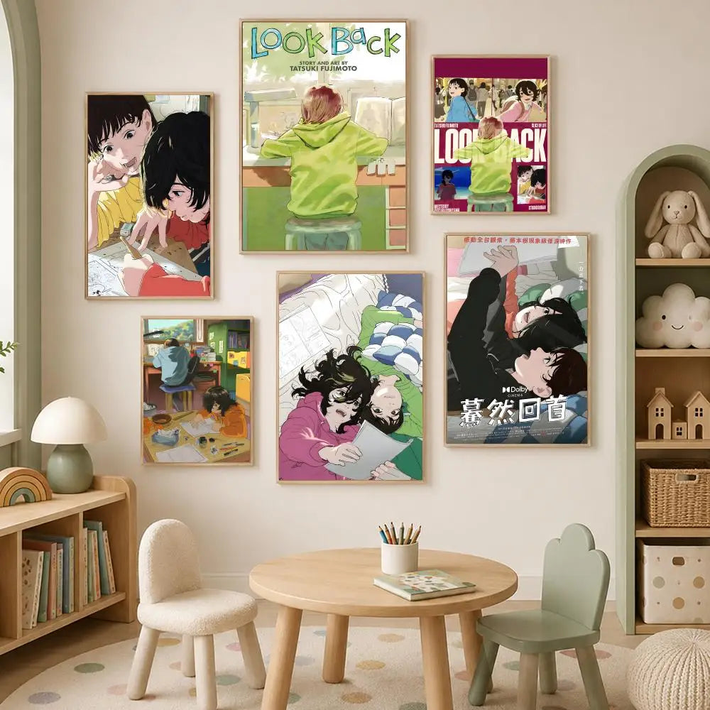 Look Back Manga HD PVC Self-Stick Wall Art Poster – Waterproof Wall Art Poster Axl