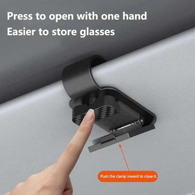 Car Sun Visor Sunglasses Clip & Card Ticket Holder Car Visor Organizer Axl