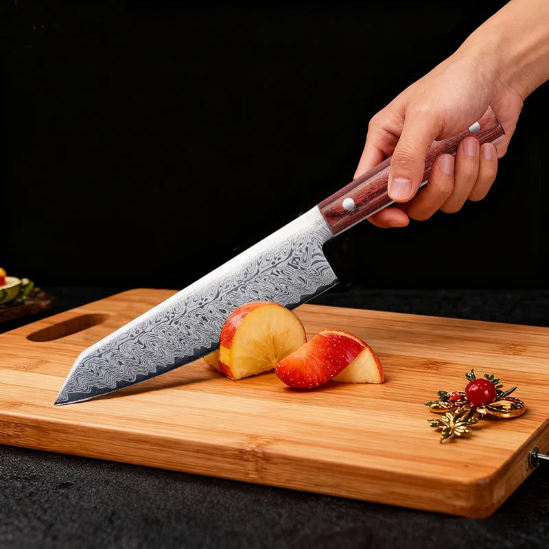 Japanese Chef's Knife – Sharp Stainless Steel & Wood Handle Chef's Kitchen Knife Axl
