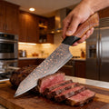XITUO 8-Inch Damascus Steel Chef Knife – Wood & G10 Handle Damascus Chef Knife Axl Kiritssuke Knife