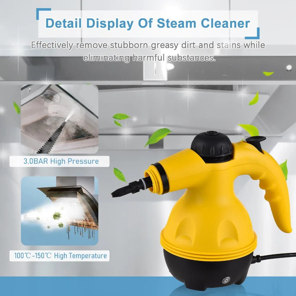 BALASHOV Handheld Steam Cleaner – Kitchen, Car & Home | 1000W Handheld Steam Cleaner Axl