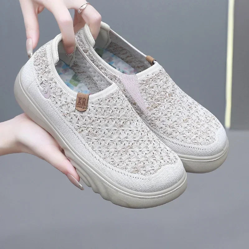 Women's Slip-On Sneakers – Lightweight Breathable Walking Shoes Women's Slip-On Sneakers Axl