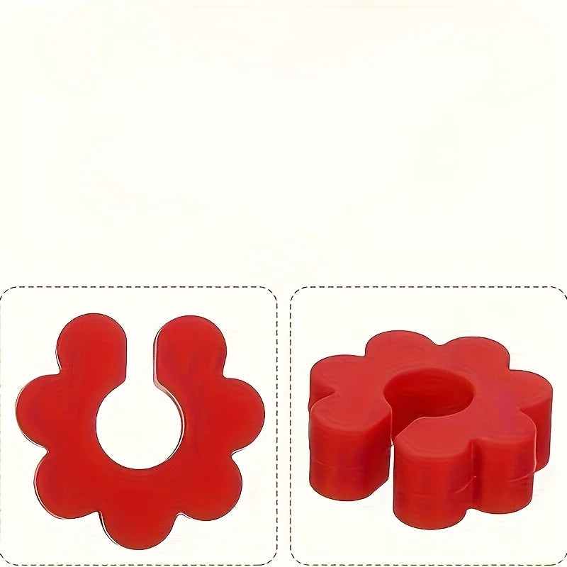 24-Piece Silicone Wine Glass Markers – Color-Coded Party Tags Wine Glass Markers Axl