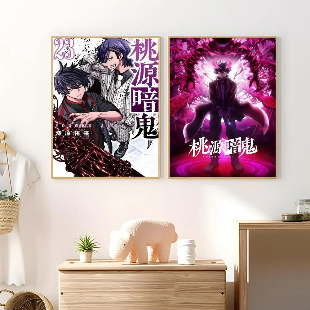 Tougen Anki Anime Poster – HD Waterproof PVC Wall Sticker Anime Wall Sticker Axl