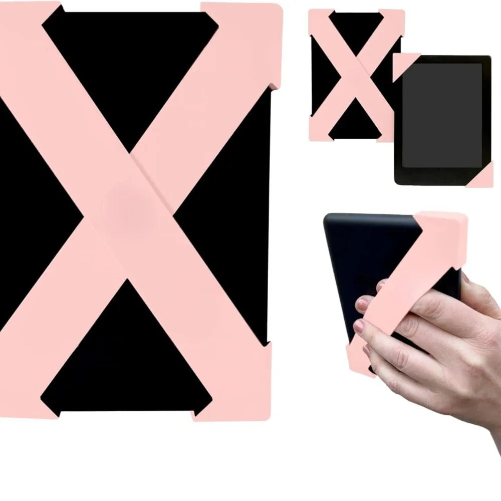 Finger Grip eReader Hand Strap for 6–7" Kindle Kobo Pocketbook eReader Hand Strap Axl Pink