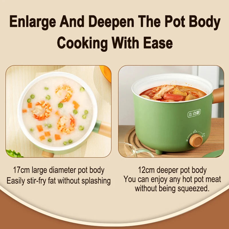 BALASHOV Mini Electric Hot Pot – Non-Stick Multifunction Cooker Mini Electric Cooker Axl