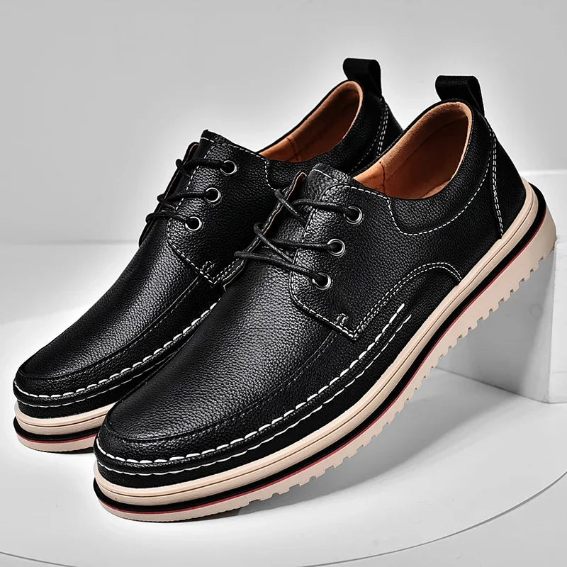 Men's Handmade Leather Derby Dress Shoes | Business Loafers Men's Derby Shoes Axl