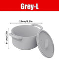 Silicone Microwave Steamer Bowl with Lid – 40oz Veggie Cooker Microwave Steamer Axl Grey-L