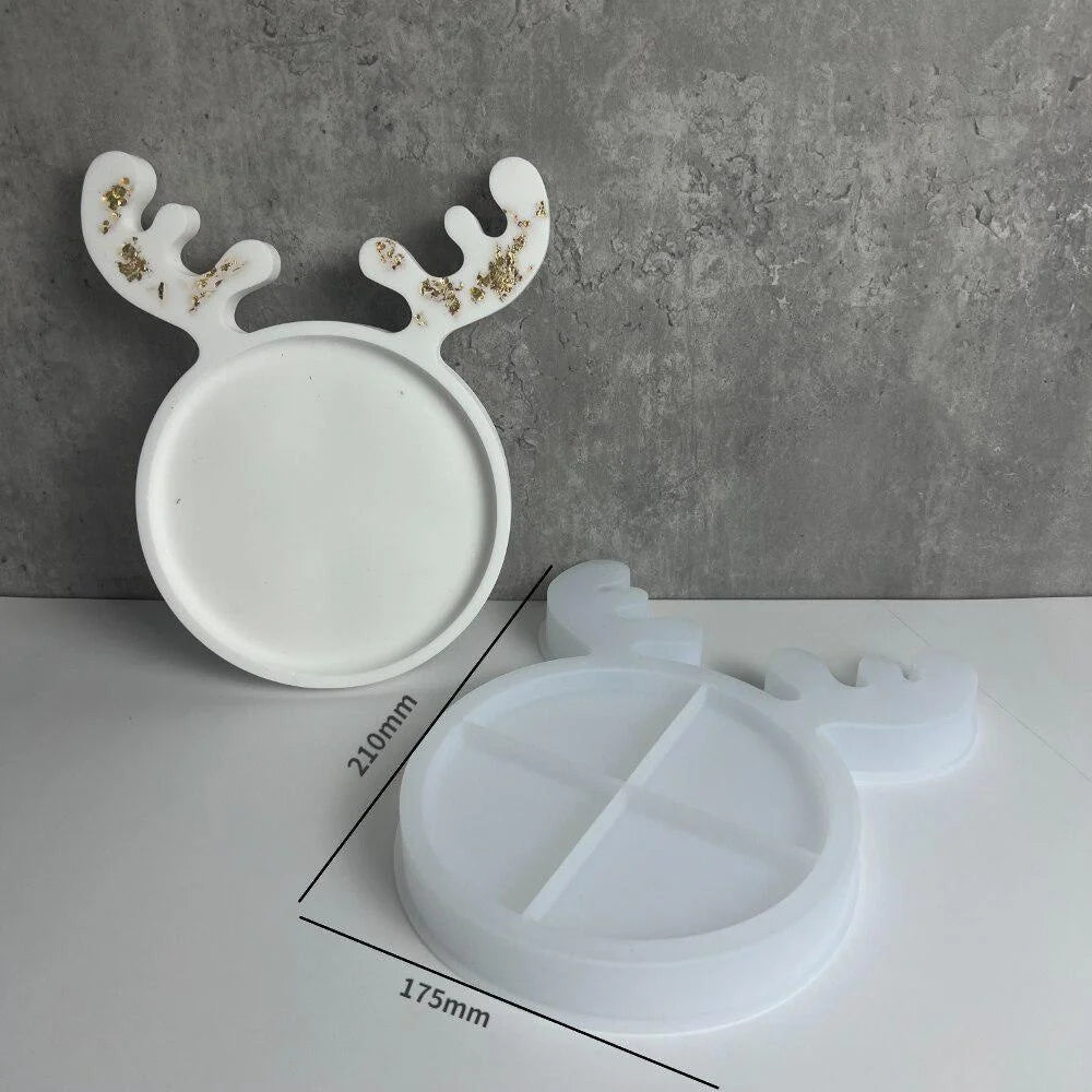 Christmas Cat & Elk Antler Silicone Molds – DIY Resin Craft Silicone Craft Mold Axl