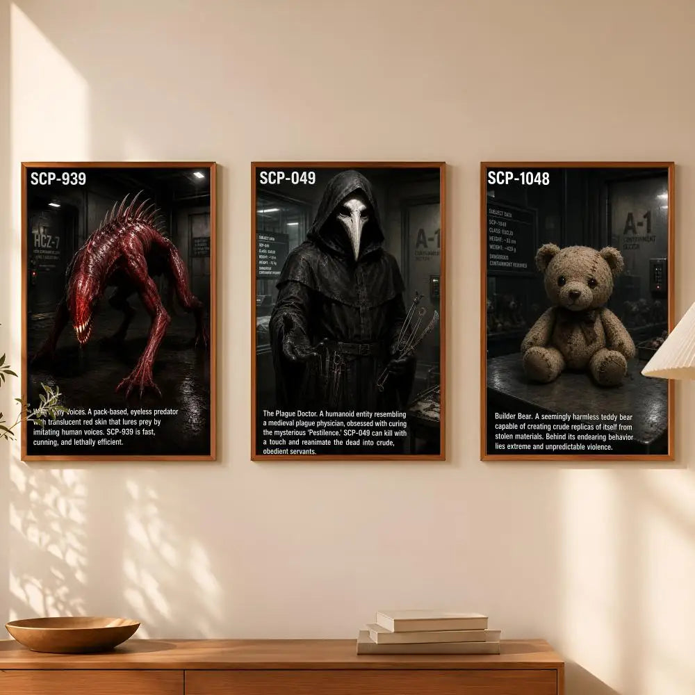 SCP Foundation Wall Poster – Self-Stick HD Waterproof Wall Art Wall Art Poster Axl