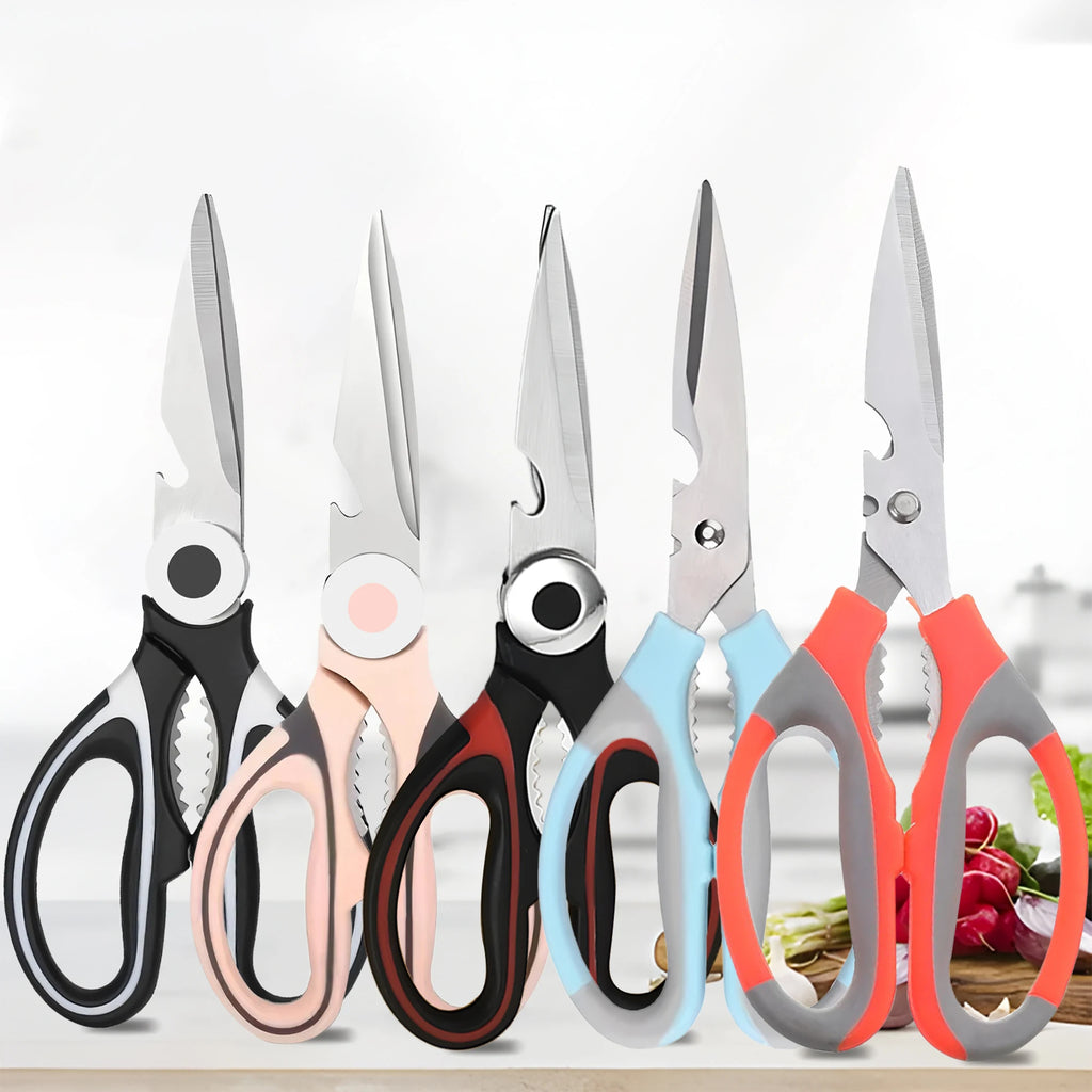 Multi-Functional Kitchen Scissors – Stainless Steel Cooking Shears Kitchen Shears Axl