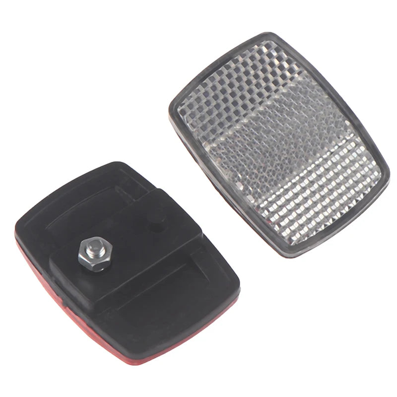Bicycle Front & Rear Plastic Reflector – Bike Safety Warning Bike Safety Reflector Axl