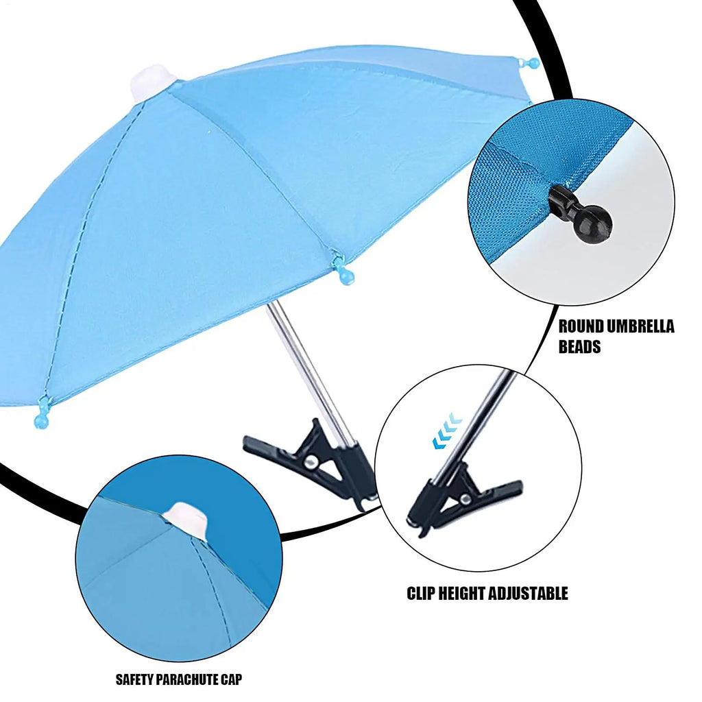 Phone Umbrella Sunshade Clip – UV & Glare Shield for Outdoors Phone Sunshade Clip Axl